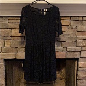 LC Polka Dot Overlay Dress